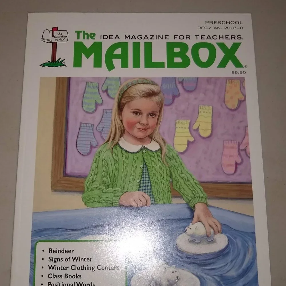 The Mailbox Preschool 2007 - 2008 magazines x 4
